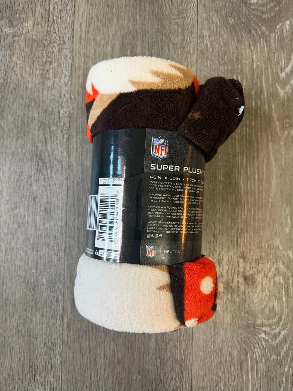 Cleveland Browns Super Plush Throw Fleece Blanket 46